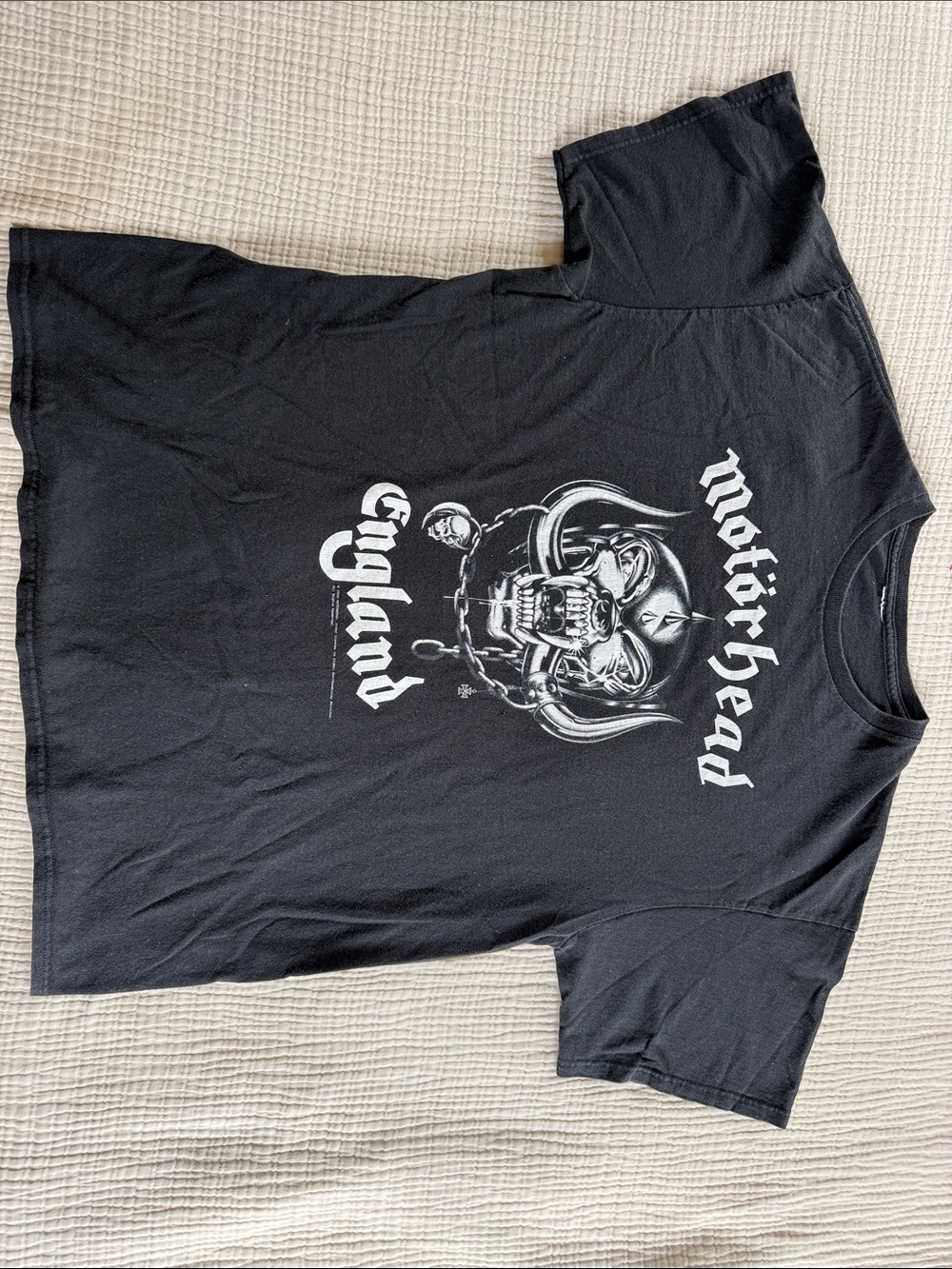 Vintage Motorhead England Black Graphic Tee